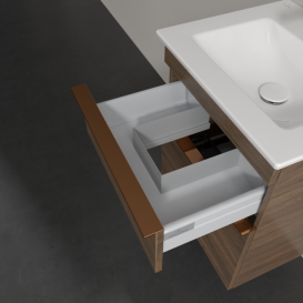 Тумба під раковину Villeroy & Boch Venticello 46,6х42,5 см ДСП дуб аризона/ручка мідь A92205VH