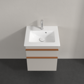 Тумба под раковину Villeroy & Boch Venticello 46,6х42,5 см ДСП мягкий серый/ручка медь A92205VK