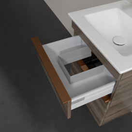 Тумба под раковину Villeroy & Boch Venticello 46,6х42,5 см ДСП каменный дуб/ручка медь A92205RK