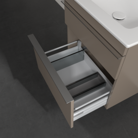 Тумба під раковину Villeroy & Boch Venticello 55,3х50,2 см ДСП трюфель сірий/ручка хром A92301VG