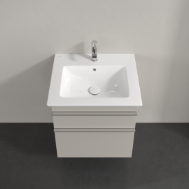 Тумба под раковину Villeroy & Boch Venticello 55,3х50,2 см ДСП мягкий серый/ручка хром A92301VK