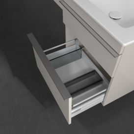 Тумба под раковину Villeroy & Boch Venticello 55,3х50,2 см ДСП мягкий серый/ручка хром A92301VK