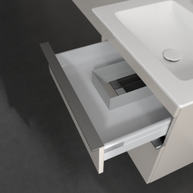 Тумба под раковину Villeroy & Boch Venticello 55,3х50,2 см ДСП мягкий серый/ручка хром A92301VK