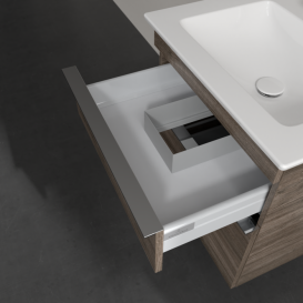 Тумба під раковину Villeroy & Boch Venticello 55,3х50,2 см ДСП кам'яний дуб/ручка хром A92301RK