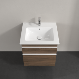 Тумба под раковину Villeroy & Boch Venticello 55,3х50,2 см ДСП дуб аризона/ручка алюминий белый A92302VH