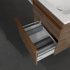 Тумба під раковину Villeroy & Boch Venticello 55,3х50,2 см ДСП дуб аризона/ручка мідь A92305VH