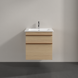 Тумба под раковину Villeroy & Boch Venticello 55,3х50,2 см ДСП северный дуб/ручка медь A92305VJ