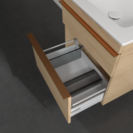 Тумба под раковину Villeroy & Boch Venticello 55,3х50,2 см ДСП северный дуб/ручка медь A92305VJ