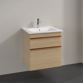 Тумба под раковину Villeroy & Boch Venticello 55,3х50,2 см ДСП северный дуб/ручка медь A92305VJ
