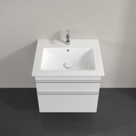 Тумба під раковину Villeroy & Boch Venticello 60,3х50,2 см МДФ глянсовий білий/ручка хром A92401DH