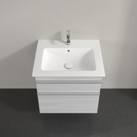 Тумба под раковину Villeroy & Boch Venticello 60,3х50,2 см ДСП/МДФ белое дерево/ручка хром A92401E8