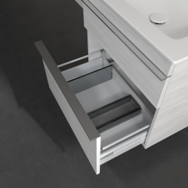 Тумба под раковину Villeroy & Boch Venticello 60,3х50,2 см ДСП/МДФ белое дерево/ручка хром A92401E8