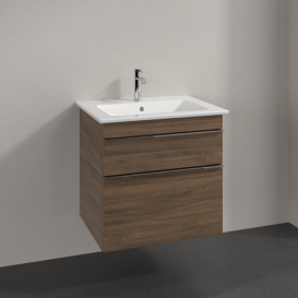 Тумба под раковину Villeroy & Boch Venticello 60,3х50,2 см ДСП дуб аризона/ручка хром A92401VH