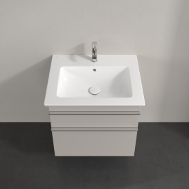 Тумба під раковину Villeroy & Boch Venticello 60,3х50,2 см ДСП м'який сірий/ручка хром A92401VK