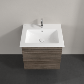 Тумба під раковину Villeroy & Boch Venticello 60,3х50,2 см ДСП кам'яний дуб/ручка хром A92401RK