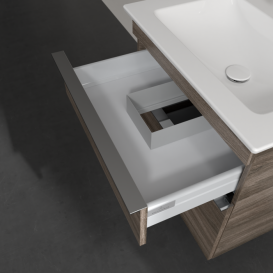 Тумба під раковину Villeroy & Boch Venticello 60,3х50,2 см ДСП кам'яний дуб/ручка хром A92401RK