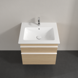 Тумба під раковину Villeroy & Boch Venticello 60,3х50,2 см ДСП північний дуб/ручка алюміній білий A92402VJ