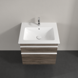 Тумба под раковину Villeroy & Boch Venticello 60,3х50,2 см ДСП каменный дуб/ручка алюминий белый A92402RK