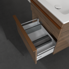 Тумба под раковину Villeroy & Boch Venticello 60,3х50,2 см ДСП дуб аризона/ручка медь A92405VH