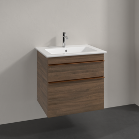 Тумба под раковину Villeroy & Boch Venticello 60,3х50,2 см ДСП дуб аризона/ручка медь A92405VH