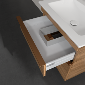 Тумба под раковину Villeroy & Boch Venticello 60,3х50,2 см ДСП дуб канзас/ручка медь A92405RH