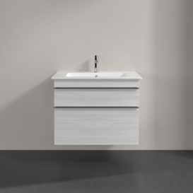 Тумба под раковину Villeroy & Boch Venticello 75,3х50,2 см ДСП/МДФ белое дерево/ручка хром A92501E8