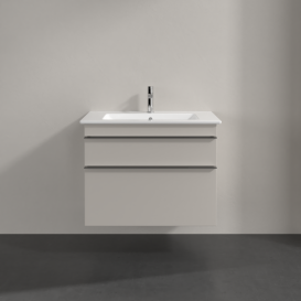 Тумба под раковину Villeroy & Boch Venticello 75,3х50,2 см ДСП мягкий серый/ручка хром A92501VK