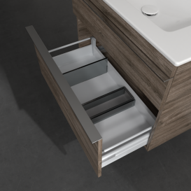 Тумба під раковину Villeroy & Boch Venticello 75,3х50,2 см ДСП кам'яний дуб/ручка хром A92501RK