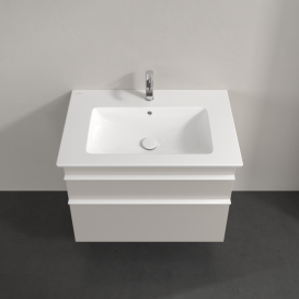 Тумба под раковину Villeroy & Boch Venticello 75,3х50,2 см ДСП мягкий серый/ручка алюминий белый A92502VK