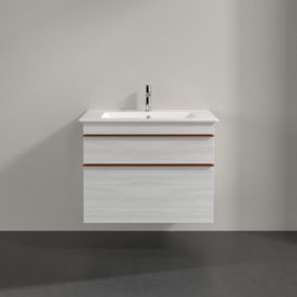 Тумба под раковину Villeroy & Boch Venticello 75,3х50,2 см ДСП/МДФ белое дерево/ручка медь A92505E8