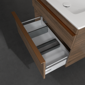 Тумба под раковину Villeroy & Boch Venticello 75,3х50,2 см ДСП дуб аризона/ручка медь A92505VH