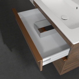 Тумба под раковину Villeroy & Boch Venticello 75,3х50,2 см ДСП дуб аризона/ручка медь A92505VH