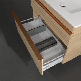 Тумба под раковину Villeroy & Boch Venticello 75,3х50,2 см ДСП северный дуб/ручка медь A92505VJ