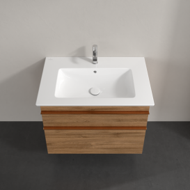 Тумба под раковину Villeroy & Boch Venticello 75,3х50,2 см ДСП дуб канзас/ручка медь A92505RH