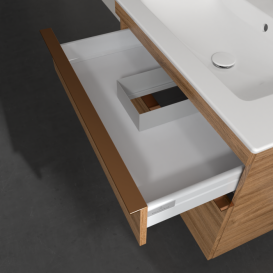 Тумба под раковину Villeroy & Boch Venticello 75,3х50,2 см ДСП дуб канзас/ручка медь A92505RH