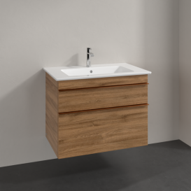 Тумба под раковину Villeroy & Boch Venticello 75,3х50,2 см ДСП дуб канзас/ручка медь A92505RH