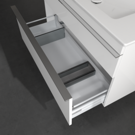 Тумба под раковину Villeroy & Boch Venticello 95,3х50,2 см МДФ глянцевый белый/ручка хром A92601DH