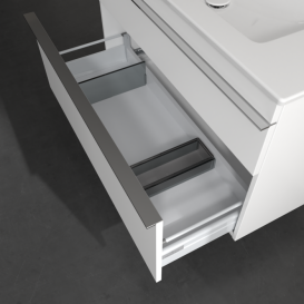 Тумба под раковину Villeroy & Boch Venticello 95,3х50,2 см ДСП/МДФ белый матовый/ручка хром A92601MS