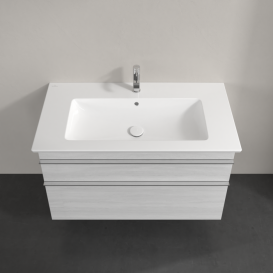 Тумба под раковину Villeroy & Boch Venticello 95,3х50,2 см ДСП/МДФ белое дерево/ручка хром A92601E8