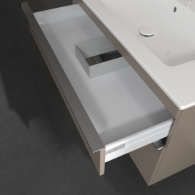 Тумба под раковину Villeroy & Boch Venticello 95,3х50,2 ДСП трюфель серый/ручка хром A92601VG
