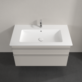 Тумба під раковину Villeroy & Boch Venticello 95,3х50,2 см ДСП м'який сірий/ручка хром A92601VK