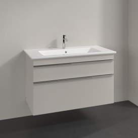 Тумба під раковину Villeroy & Boch Venticello 95,3х50,2 см ДСП м'який сірий/ручка хром A92601VK