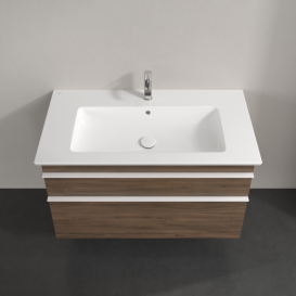 Тумба под раковину Villeroy & Boch Venticello 95,3х50,2 см ДСП дуб аризона/ручка алюминий белый A92602VH