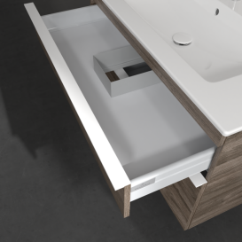 Тумба под раковину Villeroy & Boch Venticello 95,3х50,2 см ДСП каменный дуб/ручка алюминий белый A92602RK