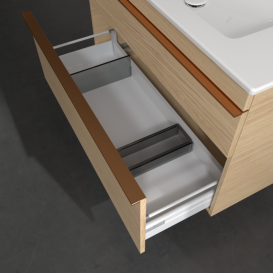 Тумба под раковину Villeroy & Boch Venticello 95,3х50,2 см ДСП северный дуб/ручка медь A92605VJ