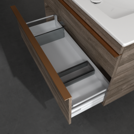 Тумба под раковину Villeroy & Boch Venticello 95,3х50,2 см ДСП каменный дуб/ручка медь A92605RK