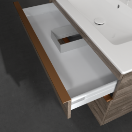 Тумба под раковину Villeroy & Boch Venticello 95,3х50,2 см ДСП каменный дуб/ручка медь A92605RK