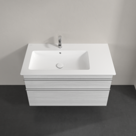 Тумба под раковину Villeroy & Boch Venticello 95,3х50,2 см ДСП/МДФ белое дерево/ручка хром A92701E8