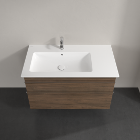 Тумба под раковину Villeroy & Boch Venticello 95,3х50,2 см ДСП дуб аризона/ручка хром A92701VH