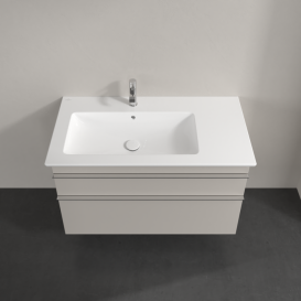 Тумба под раковину Villeroy & Boch Venticello 95,3х50,2 см ДСП мягкий серый/ручка хром A92701VK